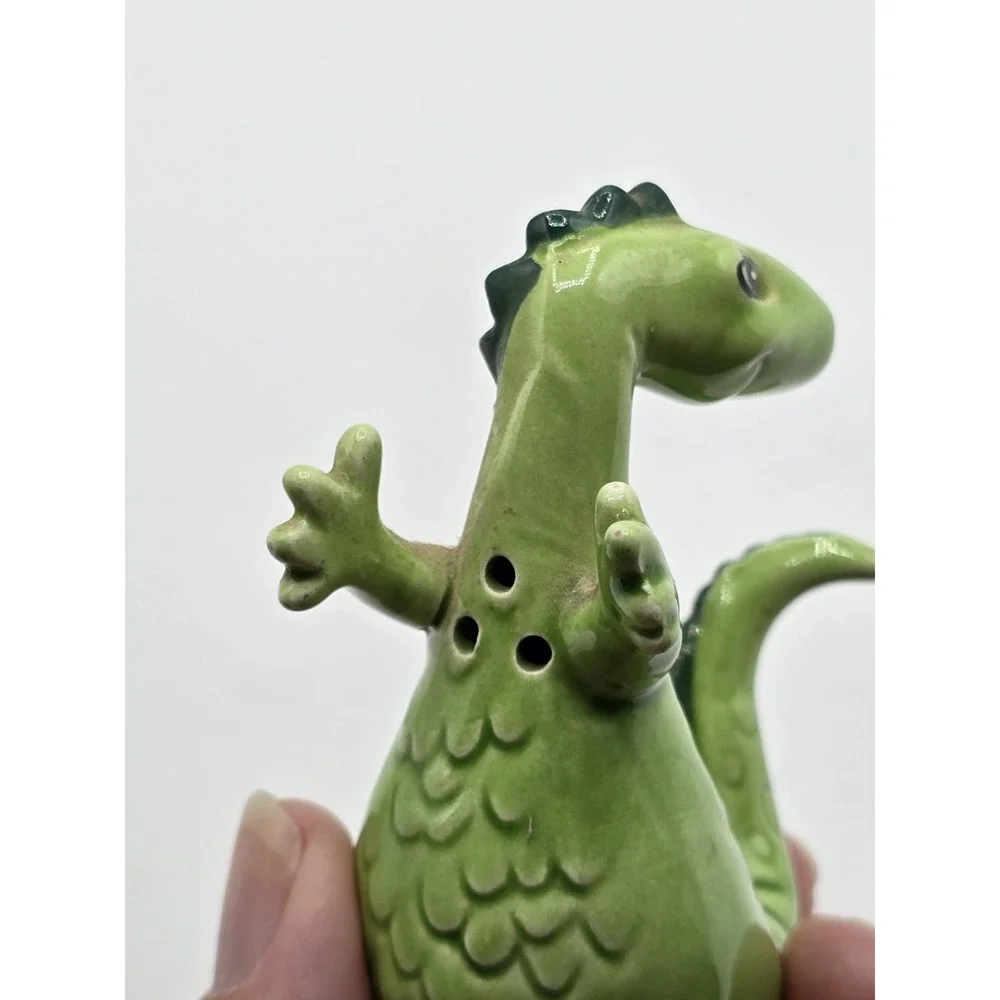 Vtg 1950s Puff & Stuff Dinosaurs Salt‎ and Pepper Shakers Japan Ceramic Single